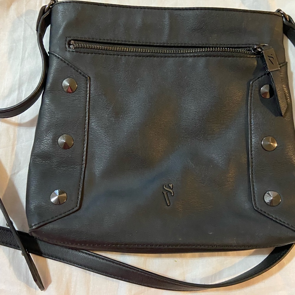 Simply Vera Vera Wang Black Crossbody Bag with Stud Accents - Picture 3 of 14
